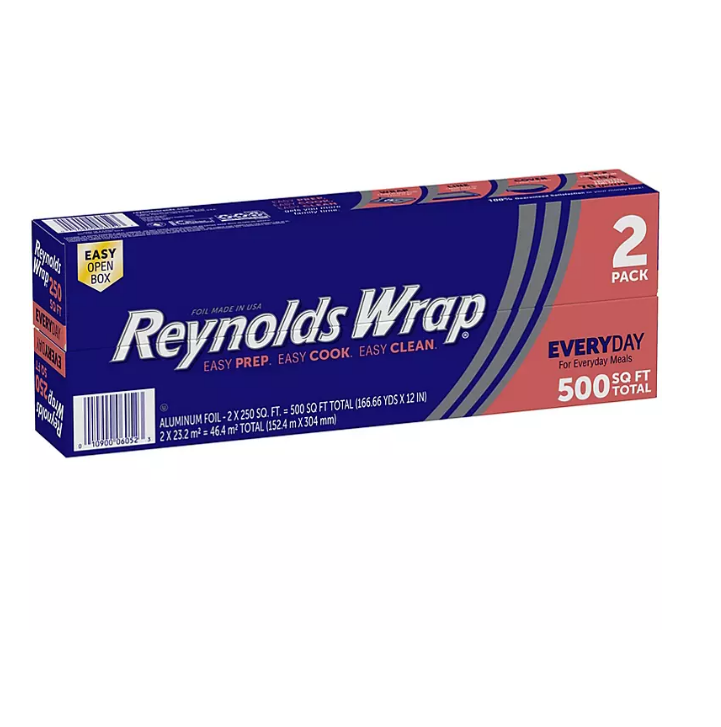 1.1_28fbcb10-3ca6-4dff-b3fa-9510cce7bb90.png Reynolds Wrap 12" Aluminum Foil (250 sq. ft., 2 ct.) - 图片 1