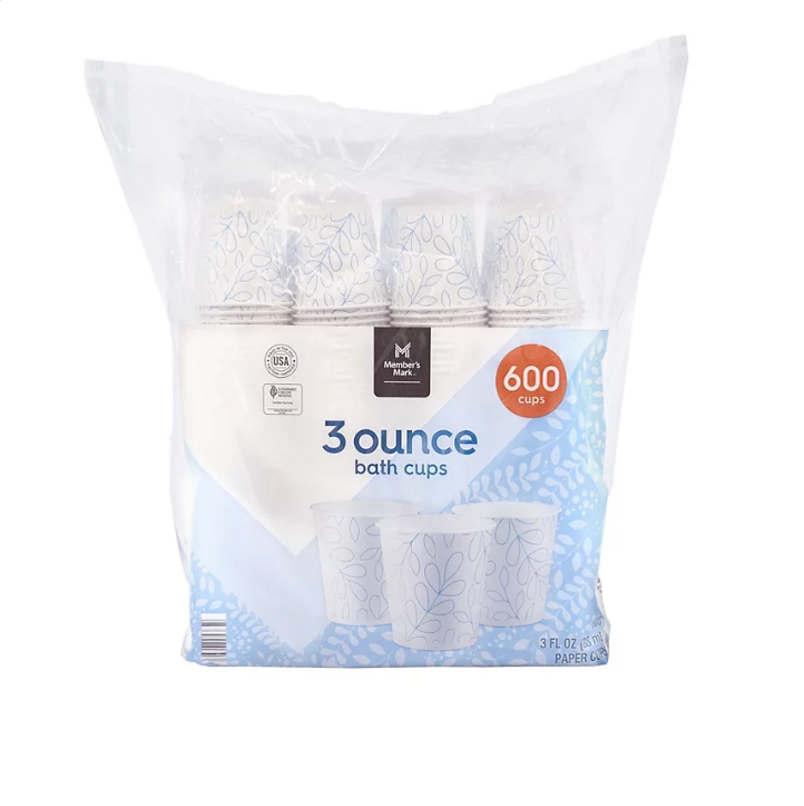 15.1_2f1dfee7-f669-4ee2-b1fd-4814515bf51a.png Member's Mark Printed Paper Bath Cold Cup (3 fl. oz. 600 ct.) - 图片 1