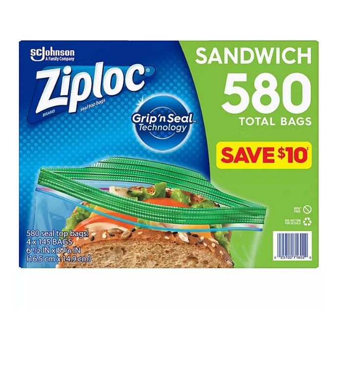 15.1_ea6aa6fc-c7ee-441a-94e9-5df59251e488.png Ziploc Easy Open Tab Sandwich Bags (580 ct.) - Image 1
