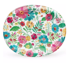 Member's Mark Pretty Petals Oval Paper Plates, 10" x 12" (50 ct.)