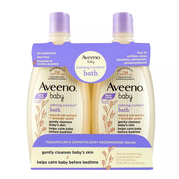 Aveeno Baby Calming Comfort Bath Wash (18 fl. oz., 2 pk.)