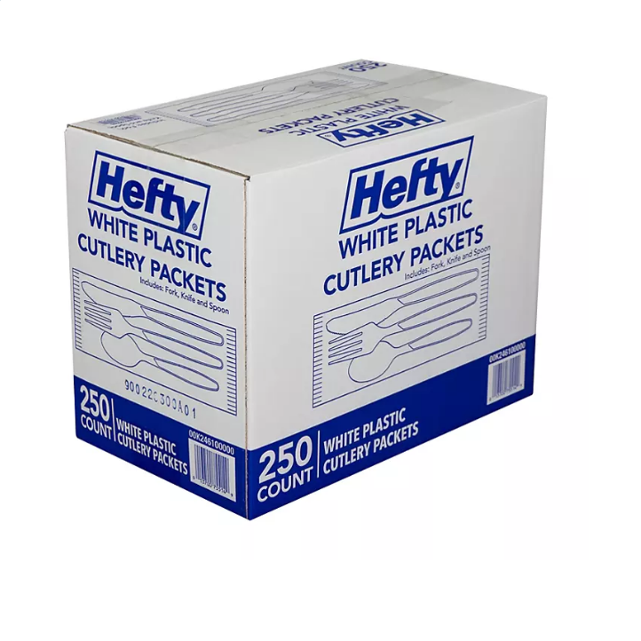 26.1_401d8d1b-d75a-4341-9e0c-c90ec014f22b.png Hefty Wrapped Plastic Cutlery Combo Packs (250 ct.) - 图片 1