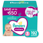 Pampers Cruisers Stay-Put Fit Diapers (Choose Your Size)