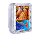 Reynolds Kitchens Aluminum 10 lb. Roaster with Lids, 12" x 9" x 3" (8 ct.)