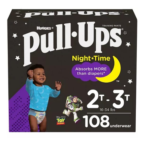 Huggies Pull-Ups Nighttime Training Underwear for Boys (Choose Your Size)
