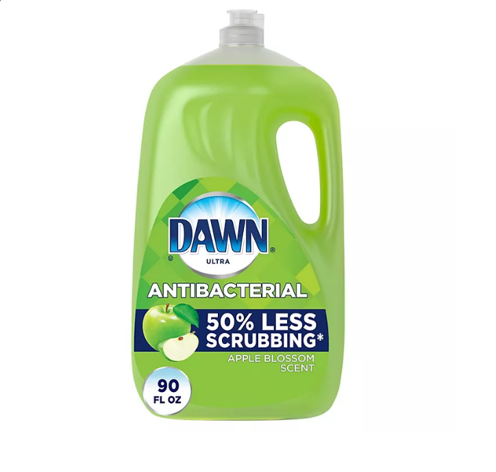 7.1_c0c6330b-296b-4a47-9f17-8031e0b57f85.png Dawn Ultra Antibacterial Hand Soap, Dishwashing Liquid Dish Soap, Apple Blossom Scent (90 fl. oz.) - 图片 1