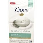 Dove Purifying Detox with Green Clay Bar Soap, 3.75 oz, Pack of 8